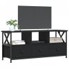 Szafka pod telewizor, czarna, 102x33x45 cm