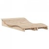 Leżaki, 2 szt., 205x60x31,5 cm, lite drewno sosnowe