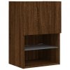 Szafki TV, z LED, 2 szt., brązowy dąb, 40,5x30x60 cm