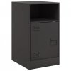 Szafki nocne, 2 szt., czarne, 34,5x39x62 cm, stal