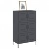 Szafka, antracytowa, 68x39x113 cm, stal