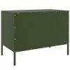 Szafka pod telewizor, oliwkowa, 68x39x50,5 cm, stalowa
