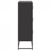 Szafka, czarna, 68,5x38,5x123,5 cm, stal