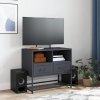 Szafka pod telewizor, antracytowa, 68x39x60,5 cm, stalowa