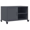 Szafka RTV, antracytowa, 68x39x43,5 cm, stal