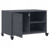 Szafka RTV, antracytowa, 68x39x43,5 cm, stal