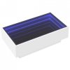 Stolik kawowy z LED, biały, 90x50x30cm, materiał drewnopochodny