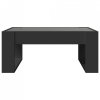 Stolik kawowy z LED Infinity, czarny, 70x53x30 cm
