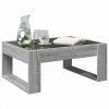 Stolik kawowy z LED Infinity, szary dąb sonoma, 70x53x30 cm