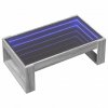 Stolik kawowy z LED Infinity, szary dąb sonoma, 90x53x30 cm