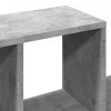 Półka ścienna, szarość betonu, 100x20x53 cm