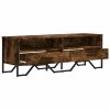 Szafka pod TV, przydymiony dąb, 122x34x41 cm