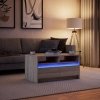 Stolik kawowy z LED, dąb sonoma, materiał drewnopochodny
