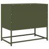 Szafka RTV, oliwkowa, 68x39x60,5 cm, stal walcowana na zimno