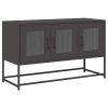 Szafka RTV, czarna, 100,5x39x60,5 cm, stal walcowana na zimno