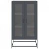 Komoda wysoka Antracyt 68x39x123 cm Stal