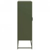 Komoda Oliwkowo-zielona 68x39x123 cm Stal