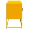 Szafka pod telewizor, musztardowa, 100,5x39x60,5 cm, stalowa