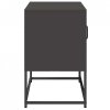 Szafka pod telewizor, czarna, 68x39x60,5 cm, stalowa