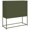 Szafka, oliwkowa, 100,5x39x107 cm, stal walcowana na zimno