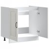 Szafka pod zlewozmywak, Kalmar, biała, 80x46x81,5 cm