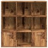 Regał, stare drewno, 98x29x97,5 cm, materiał drewnopochodny