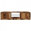 Szafka pod TV z oświetleniem LED, stare drewno, 140x40x35,5 cm