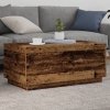 Stolik kawowy z oświetleniem LED, stare drewno, 90x50x40 cm
