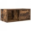 Szafki RTV 2 szt. Dąb wędzony 60x31x25,5 cm Drewno klejone