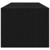 Szafki RTV 2 szt. Dąb czarny 100x31x25,5 cm Drewno klejone