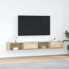 Szafki RTV 2 szt. Dąb Sonoma 100x31x25,5 cm Drewno klejone
