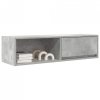 Szafki RTV 2 szt. Beton Szary 100x31x25,5 cm Drewno klejone