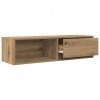 Szafki RTV 2 szt. Dąb Artisan 100x31x25,5 cm Drewno klejone
