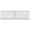 Szafki pod TV 2 szt. Białe 80x31x25,5 cm Drewno klejone