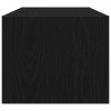 Szafki RTV 2 szt. Dąb czarny 80x31x25,5 cm Drewno klejone