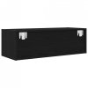 Szafki RTV 2 szt. Dąb czarny 80x31x25,5 cm Drewno klejone