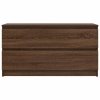 Szafka RTV Brązowy Dąb 100x35x54 cm Drewno klejone