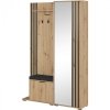 Garderoba LAILA dąb artisan / czarny