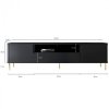 Komoda RTV RADIUS 180NZ czarny