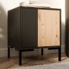 Szafki nocne (2szt.) CIMER 05 czarny / dąb artisan