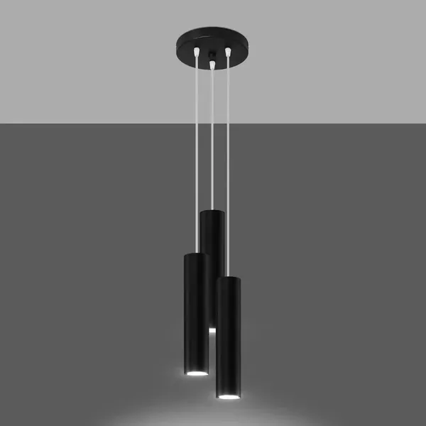 Lampa wisząca LAGOS 3P czarny