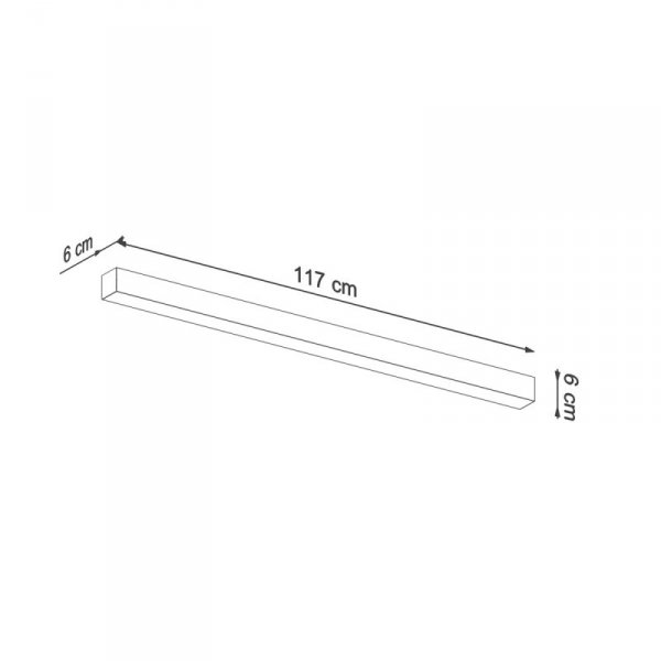 Kinkiet PINNE 117 szary 3000K
