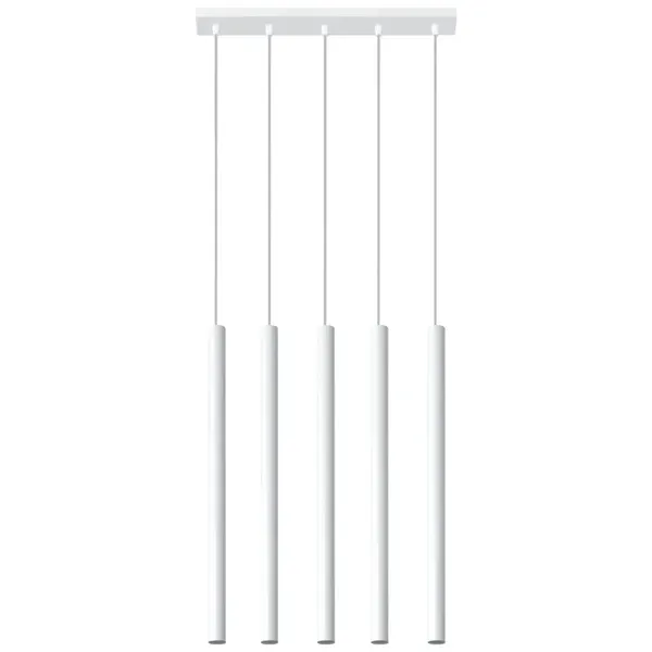 Lampa wisząca PASTELO 5 biała