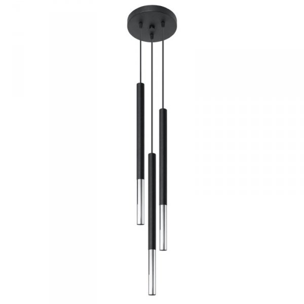 Lampa wisząca MOZAICA 3P czarny/chrom