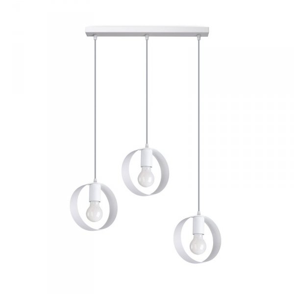 Lampa wisząca TITRAN 3 biała