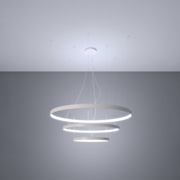 Żyrandol RIO 3 55/78/110 biały LED 4000K