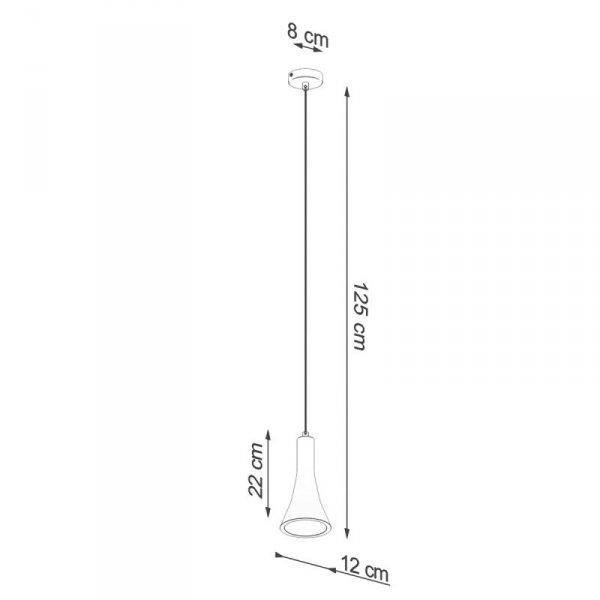 Lampa wisząca REA 1 beton