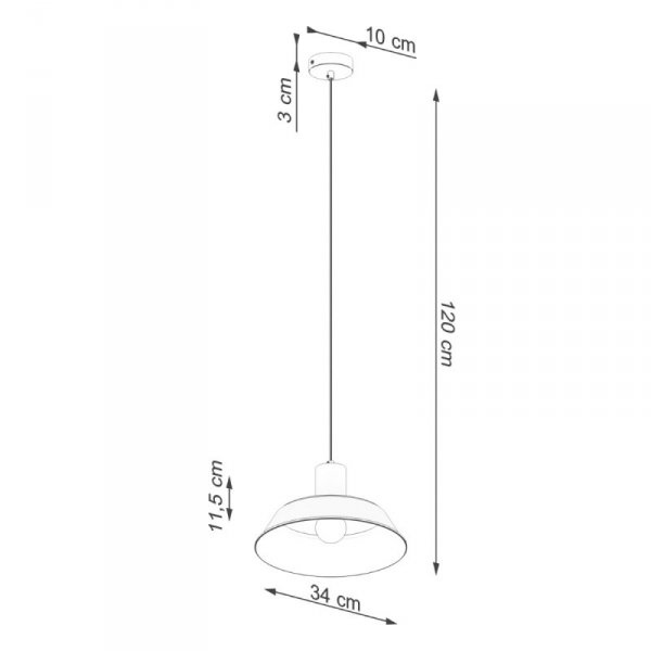 Lampa wisząca FANO czarna