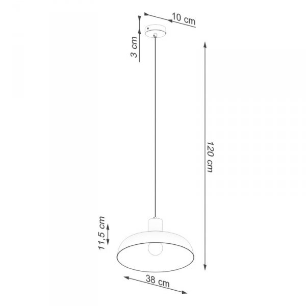 Lampa wisząca INDY biała
