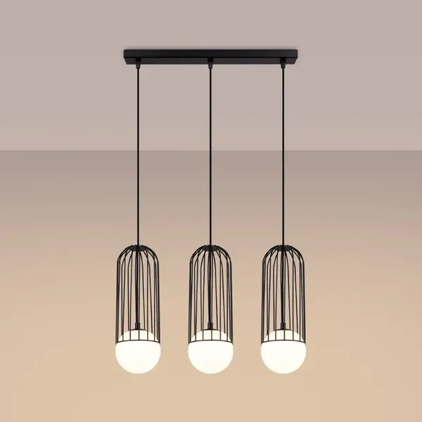 Lampa wisząca BRINA 3L czarna